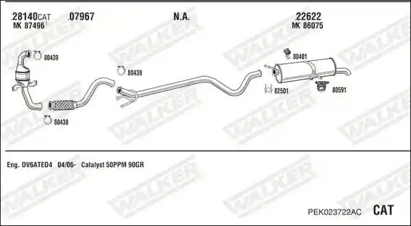 WALKER PEK023722AC