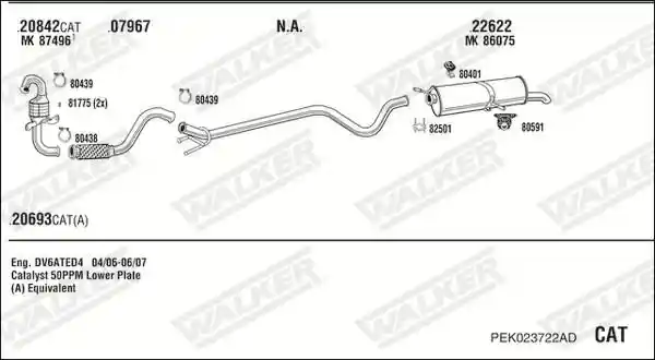 WALKER PEK023722AD