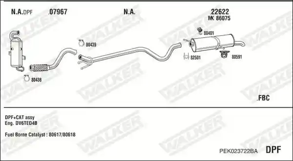 WALKER PEK023722BA