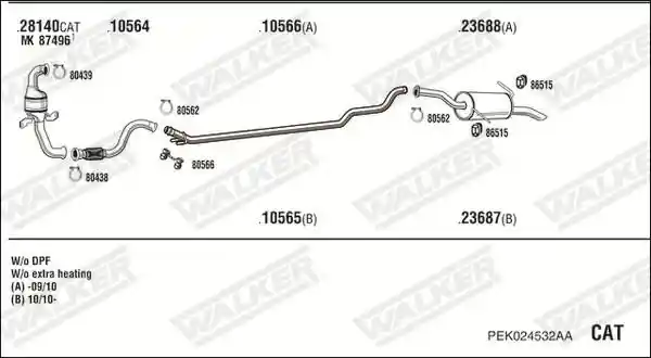 WALKER PEK024532AA