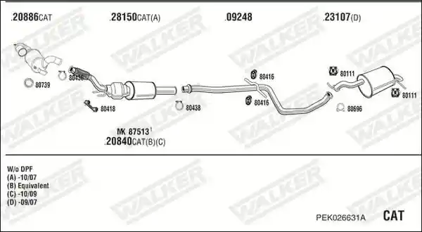 WALKER PEK026631A