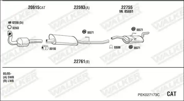 WALKER PEK027173C