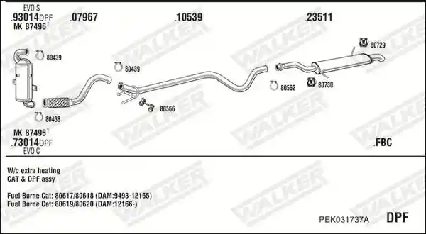 WALKER PEK031737A