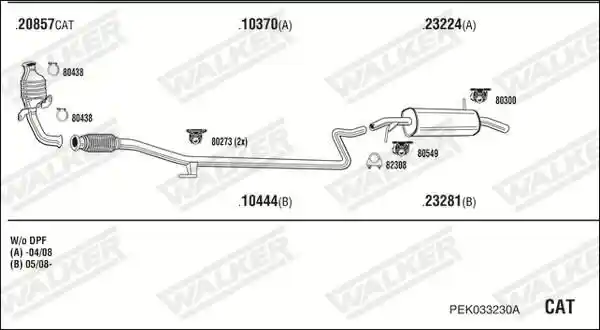 WALKER PEK033230A
