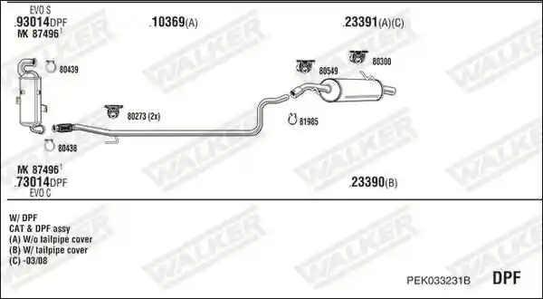 WALKER PEK033231B