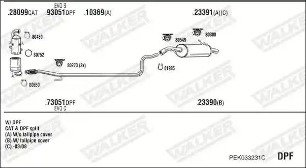 WALKER PEK033231C