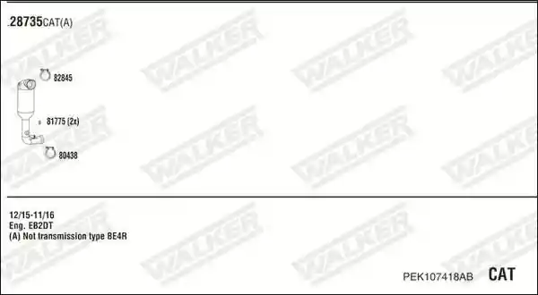 WALKER PEK107418AB