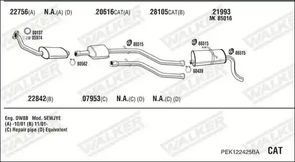 WALKER PEK122425BA
