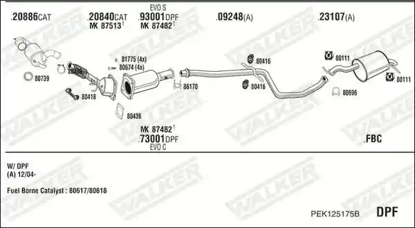 WALKER PEK125175B