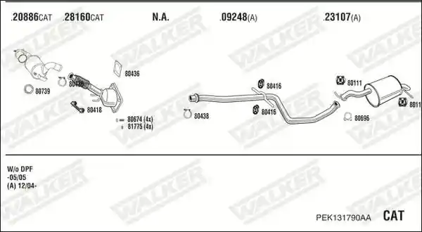WALKER PEK131790AA