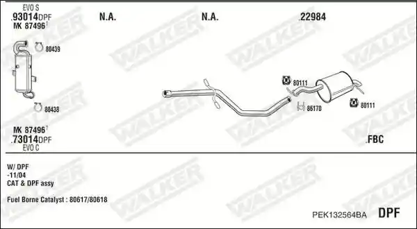 WALKER PEK132564BA