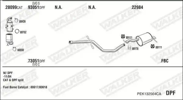WALKER PEK132564CA