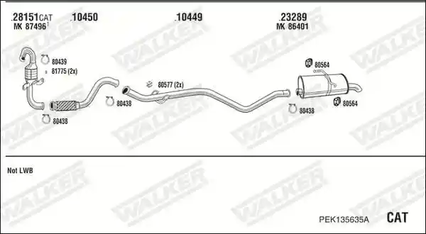 WALKER PEK135635A