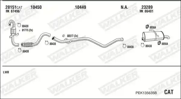 WALKER PEK135635B
