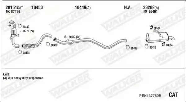 WALKER PEK137780B