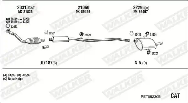 WALKER PET05230B