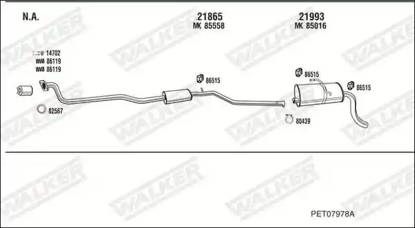 WALKER PET07978A