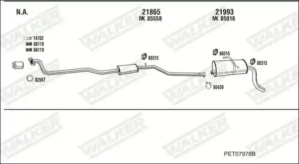 WALKER PET07978B