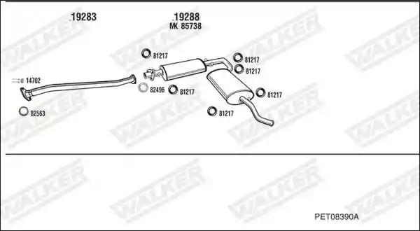 WALKER PET08390A