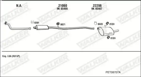 WALKER PET08707A