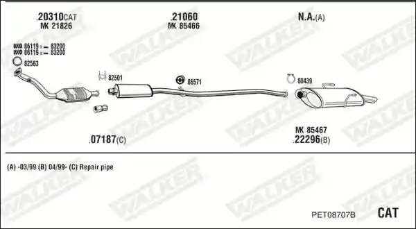 WALKER PET08707B