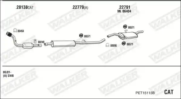 WALKER PET15115B