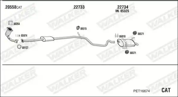 WALKER PET16674