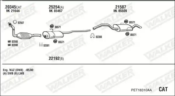 WALKER PET18310AA
