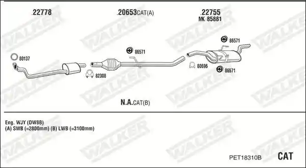 WALKER PET18310B