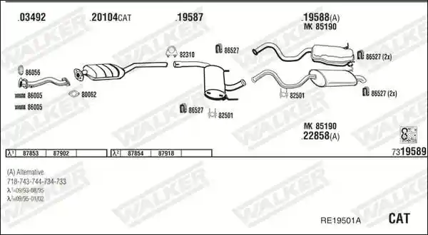 WALKER RE19501A