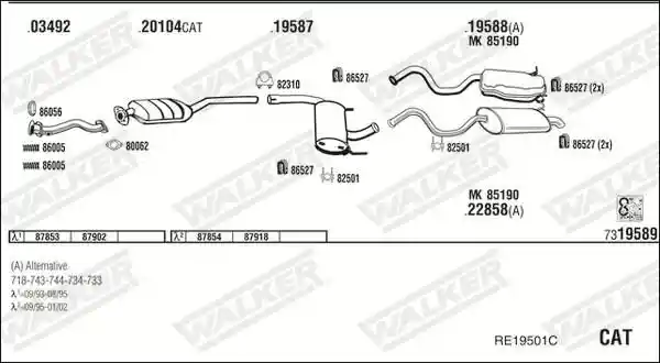 WALKER RE19501C