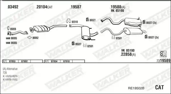 WALKER RE19502B
