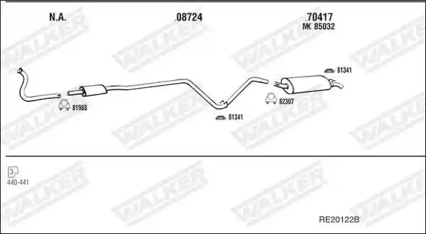 WALKER RE20122B