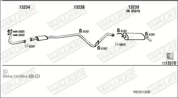 WALKER RE20130B