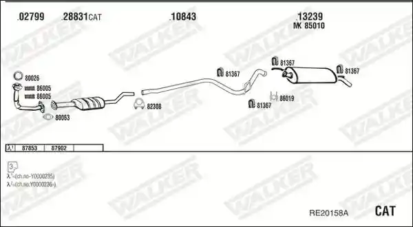 WALKER RE20158A