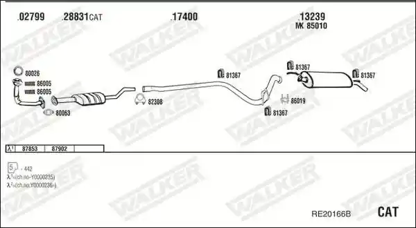WALKER RE20166B