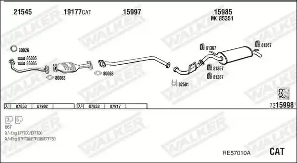 WALKER RE57010A