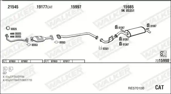 WALKER RE57010B