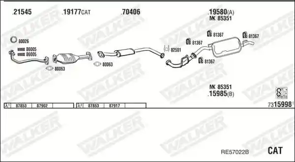 WALKER RE57022B