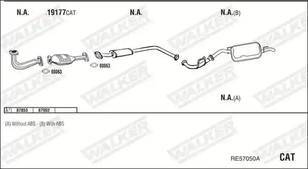 WALKER RE57050A