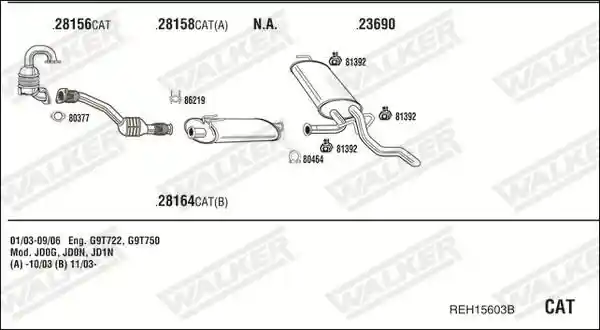 WALKER REH15603B