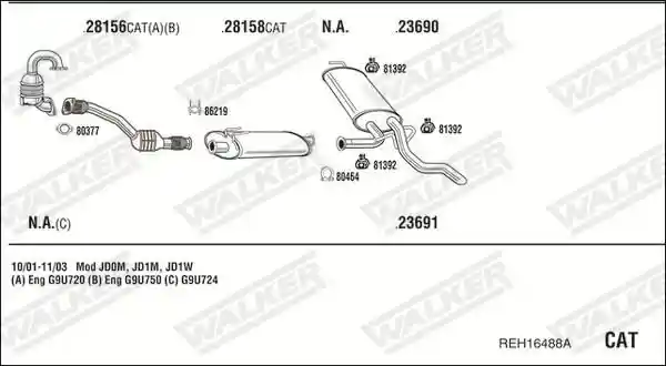 WALKER REH16488A