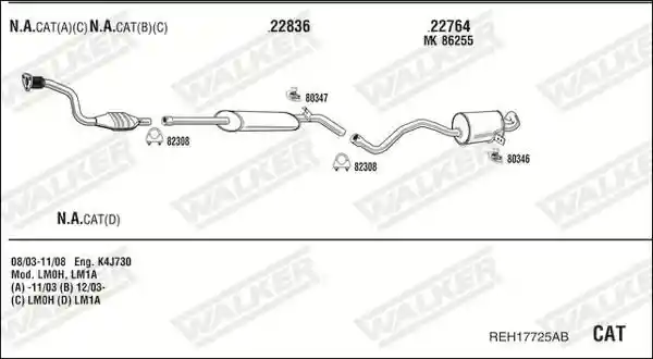WALKER REH17725AB