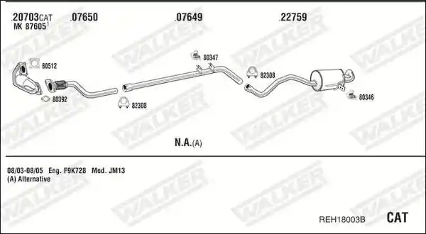 WALKER REH18003B