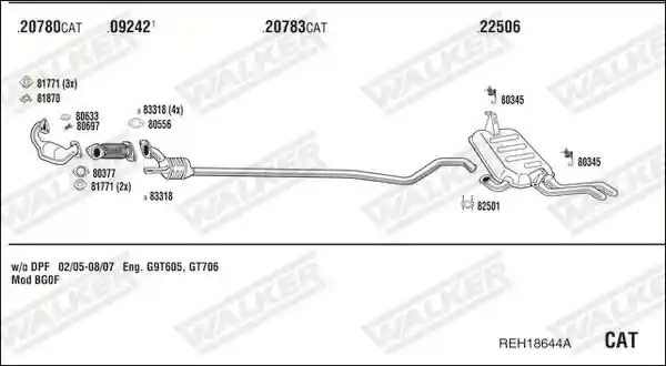 WALKER REH18644A WALKER REH18644A