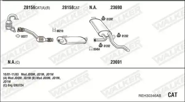WALKER REH30346AB