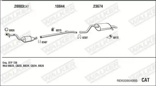 WALKER REK009040BB