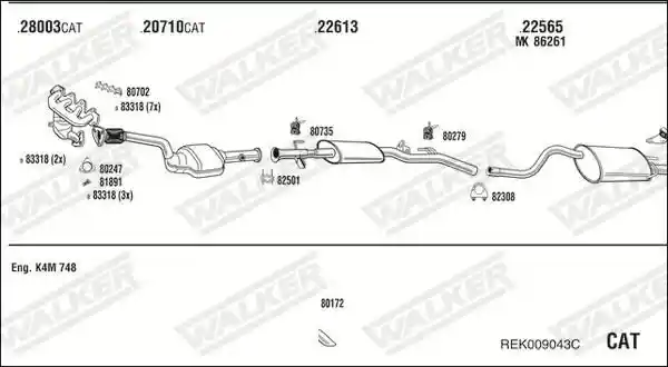WALKER REK009043C