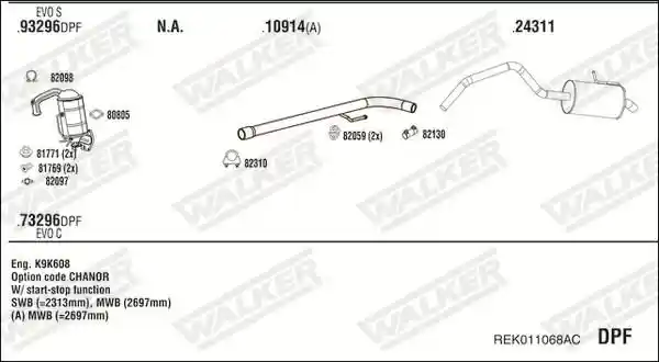 WALKER REK011068AC