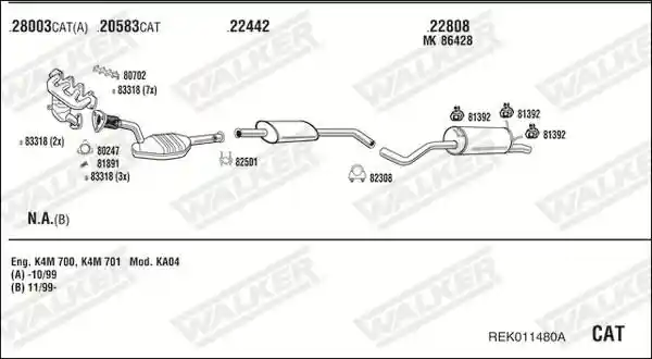 WALKER REK011480A